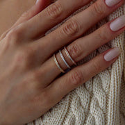 14K Gold Eternity Band Ring - Solid 14k Gold Ring