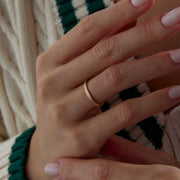 14K Gold Eternity Band Ring - Solid 14k Gold Ring