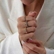 Croissant Ring in 14k Gold - Solid 14k Gold Ring
