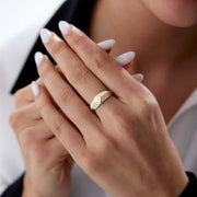 Arrow Ring - Solid 14k Gold Ring
