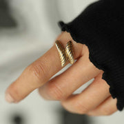 Croissant Ring in 14k Gold - Solid 14k Gold Ring