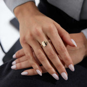 Initial Ring - Solid 14k Gold Ring