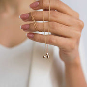 14k Gold 14k Solid Gold Squirrel Necklace - Solid 14k Gold Necklace