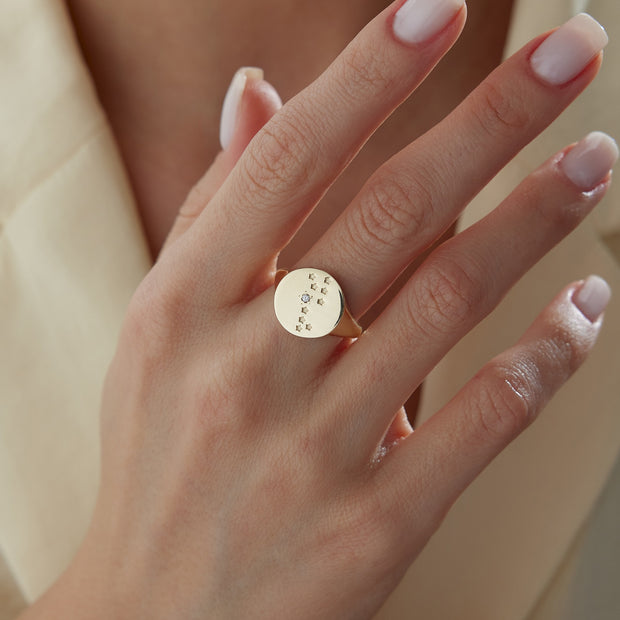 Sirius Ring in solid 14k gold