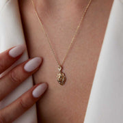 14k Gold 14k Gold Lion Necklace - Solid 14k Gold Necklace
