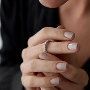 14K Gold Eternity Band Ring - Solid 14k Gold Ring