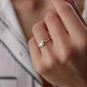 Kalpli Signet Ring - Solid 14k Gold Ring