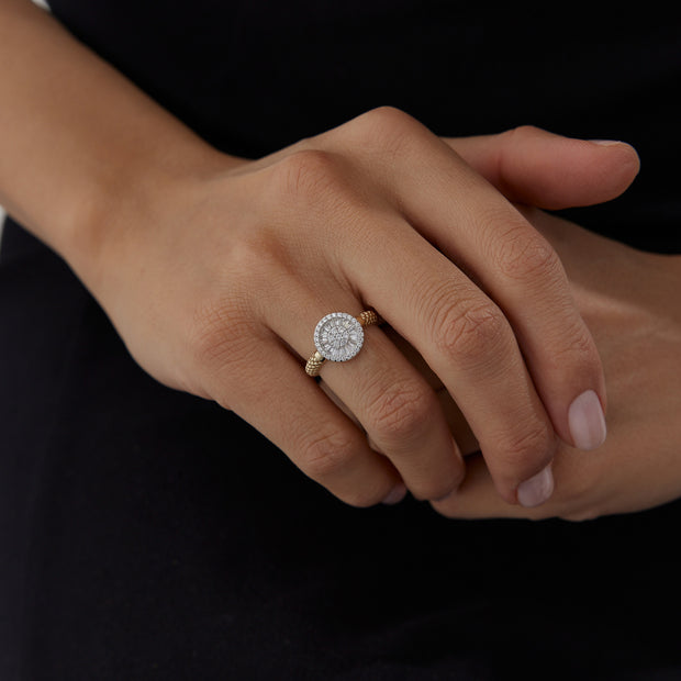 Trapeze Point Ring - Solid 14k Gold Ring