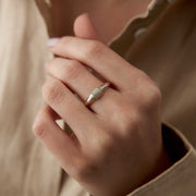 Croissant Ring in 14k Gold - Solid 14k Gold Ring