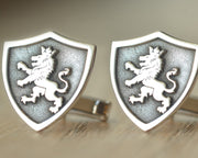 Shield Type Family Crest Cufflinks-Minimalist Designs