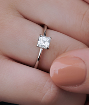 Princess Cut Solitaire Diamond Ring