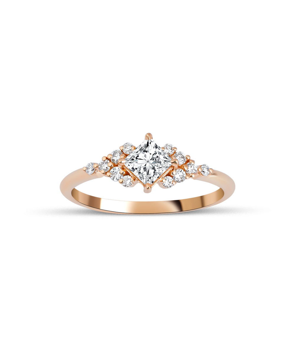 Princess's Dream Solitaire Diamond Ring