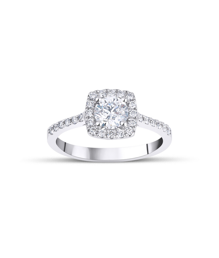 Round Cut Solitaire Diamond Ring