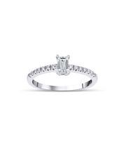 Emerald Cut Diamond Solitaire Ring