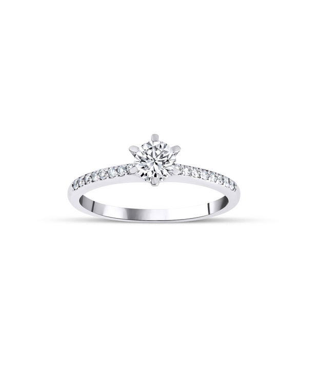 Round Cut Diamond Solitaire Ring