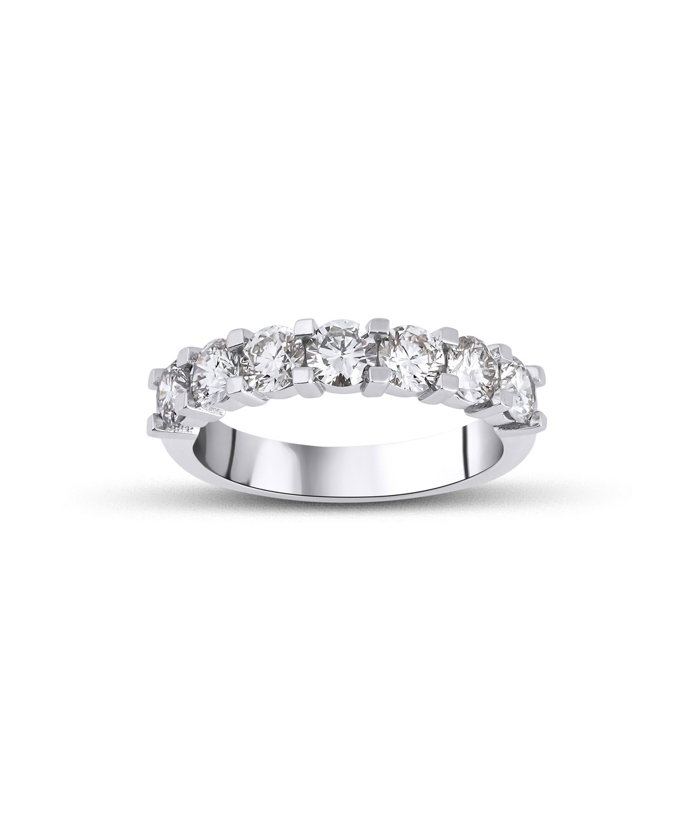 Half-Turn Ring with 0.84 Carat Diamonds
