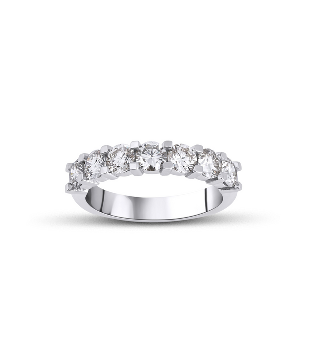 Half Eternity Ring in 14k Solid Gold