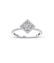 Princess Cut Solitaire Diamond Ring