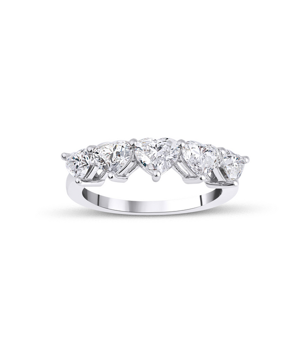 Heart Cut Fivestone Diamond Ring