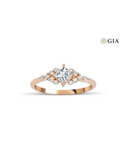 Princess Cut GIA Certified Solitaire Diamond Ring