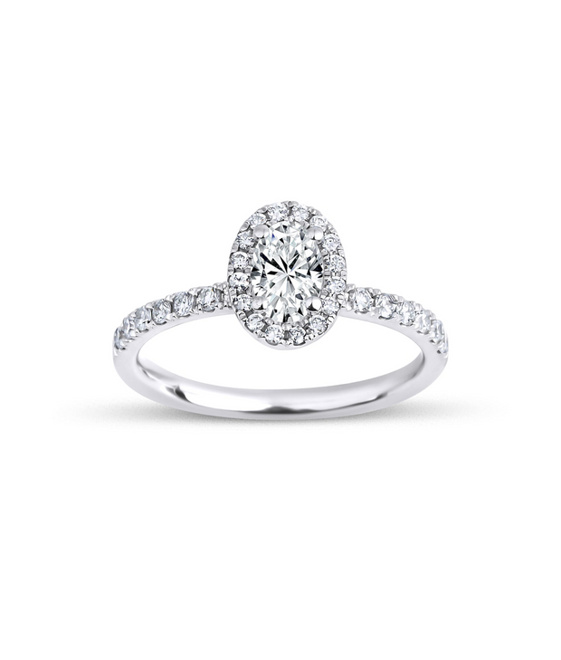 Oval Cut Diamond Solitaire Ring