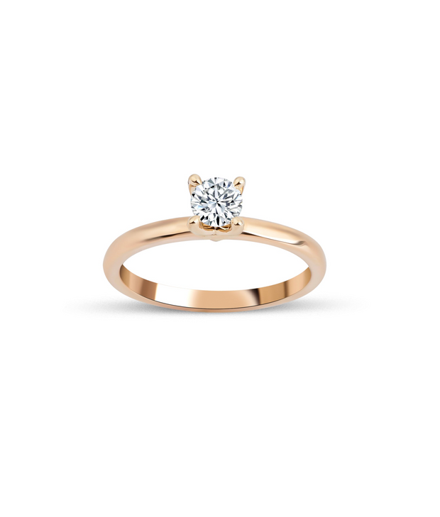 Round Cut Diamond Solitaire Ring