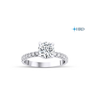 Round Cut HRD Certified Solitaire Diamond Ring