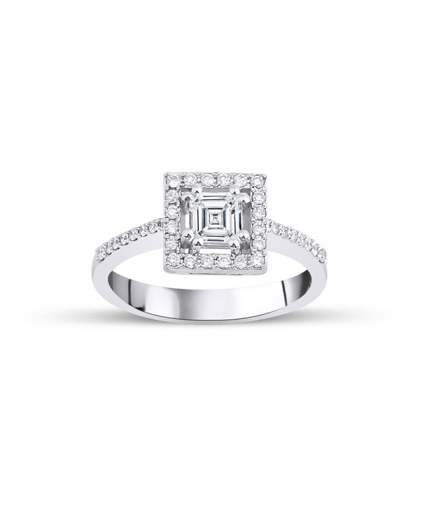 Princess Cut Solitaire Diamond Ring