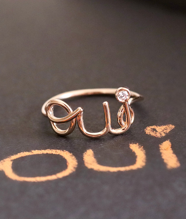 Special Design Diamond Oui Ring