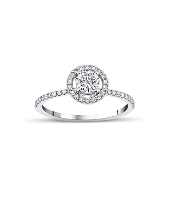 Round Cut Solitaire Diamond Ring