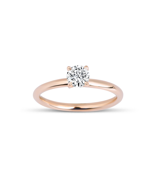Round Cut Solitaire Diamond Ring