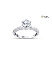 Round Cut GIA Certified Solitaire Diamond Ring