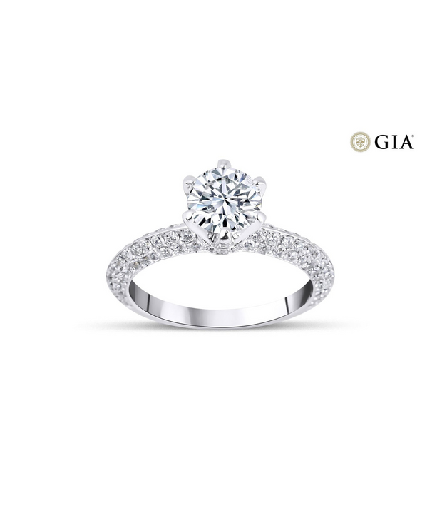 Round Cut GIA Certified Solitaire Diamond Ring