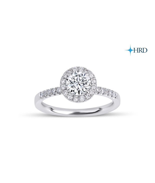 Round Cut HRD Certified Solitaire Diamond Ring