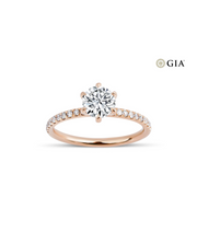 Round Cut GIA Certified Solitaire Diamond Ring