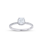 Cushion Cut Diamond Solitaire Ring