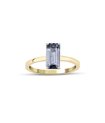 Baguette Cut Spinel Solitaire Ring