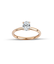 Oval Cut Diamond Solitaire Ring