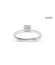 Round Cut HRD Certified Solitaire Diamond Ring