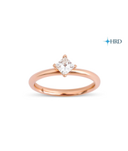 Princess Cut HRD Certified Solitaire Diamond Ring