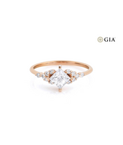 Princess Cut GIA Certified Solitaire Diamond Ring