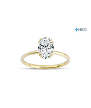 Oval Cut HRD Certified Solitaire Diamond Ring