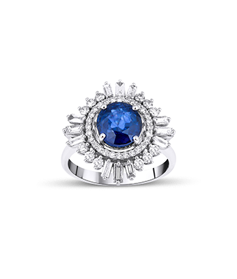 Sapphire Diamond Ring