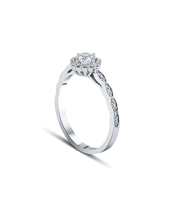 Round Cut Solitaire Diamond Ring