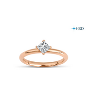 Princess Cut HRD Certified Solitaire Diamond Ring