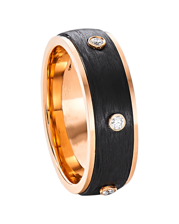 Wedding Band with Diamonds