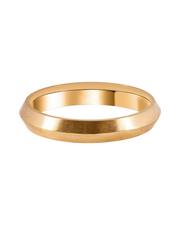 Solid Gold Pyramidal Wedding Band