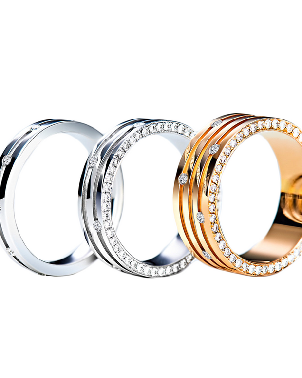 Black Carbon  7mm Wedding Band in Solid Gold