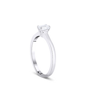 Baguette Cut Diamond Solitaire Ring