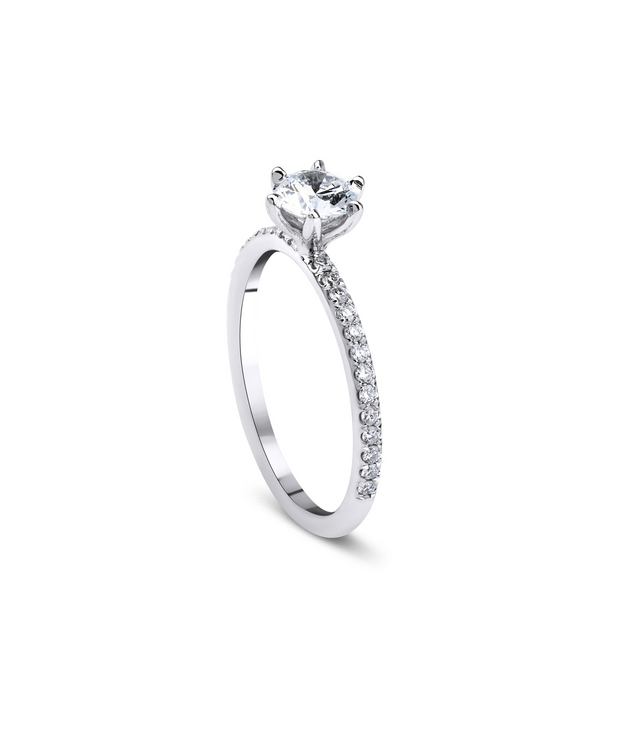Round Cut Solitaire Diamond Ring